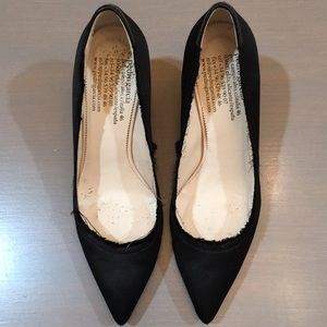 Pedro Garcia Black Satin Pumps